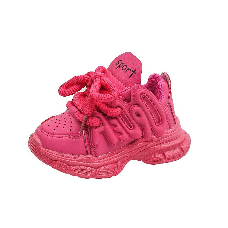 Fall 2023 new children's sneaker Internet celebrity girl's daddy shoes boys children's shoes student shoes batch