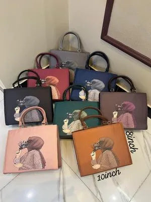 Girl's Nylon Plain Hand Bag