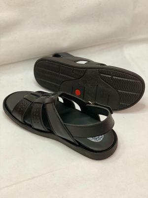 Men's Leather Fancy Sandals Black