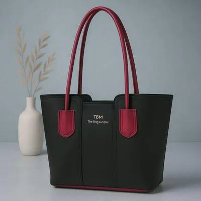 Women's Rexine Plain Tote Bag