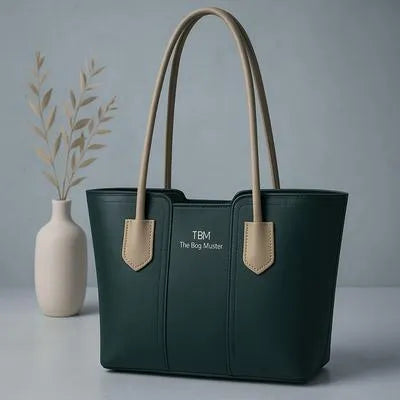 Women's Rexine Plain Tote Bag