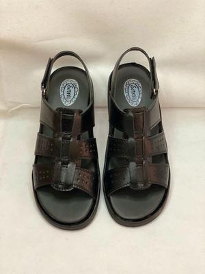 Men's Leather Fancy Sandals Black