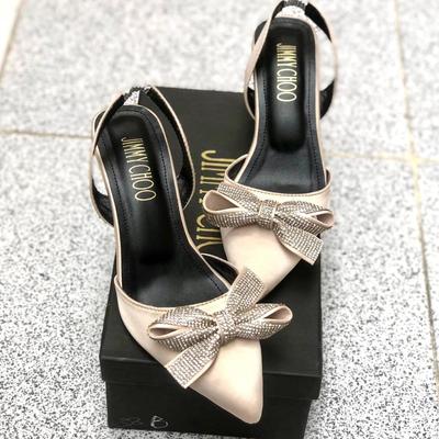 Stylish Women's Off White Synthetic Leather Heels