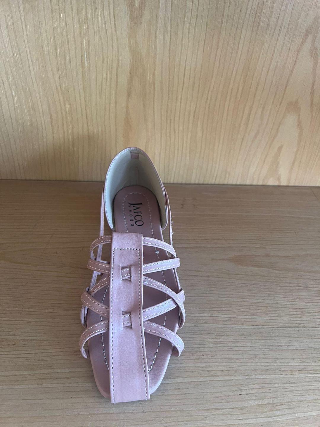 Stylish Women's Pink Synthetic Leather Casual Pumps